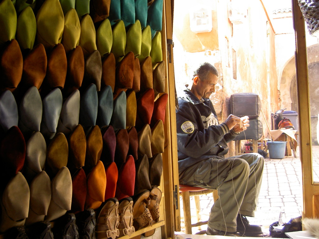 marrakech, slippers, shopping, medina 