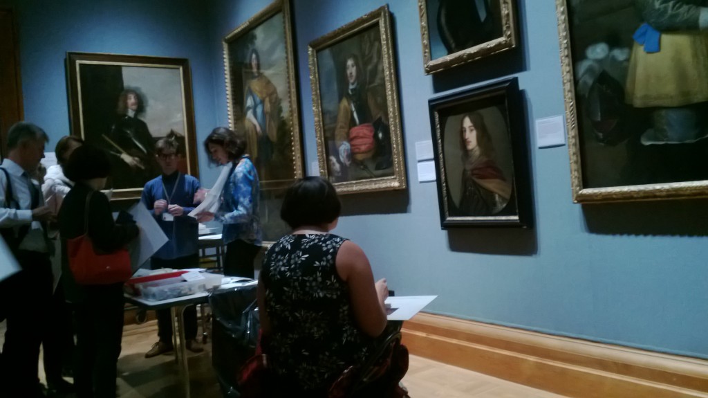 Drawing class at the National Portrait Gallery 