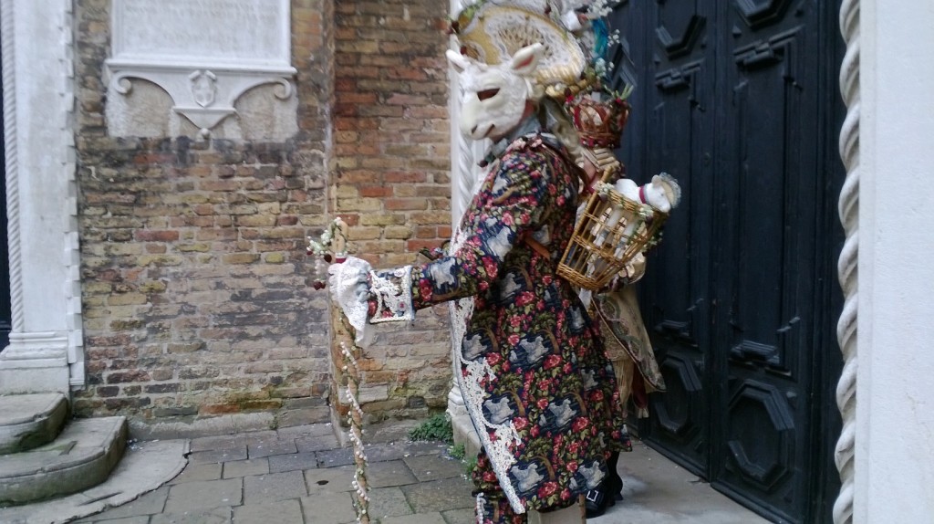 Venice Carnival costumed character 