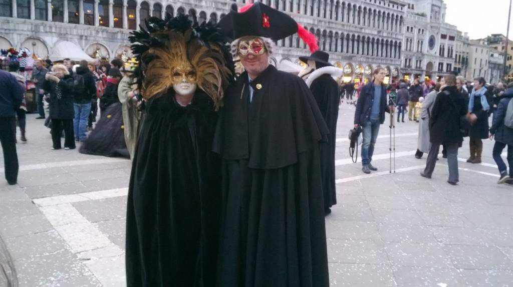 costumed characters, St Mark's Square