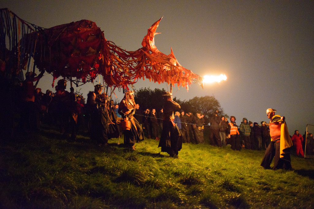 dragon fire sculpture, Beltane Festival 