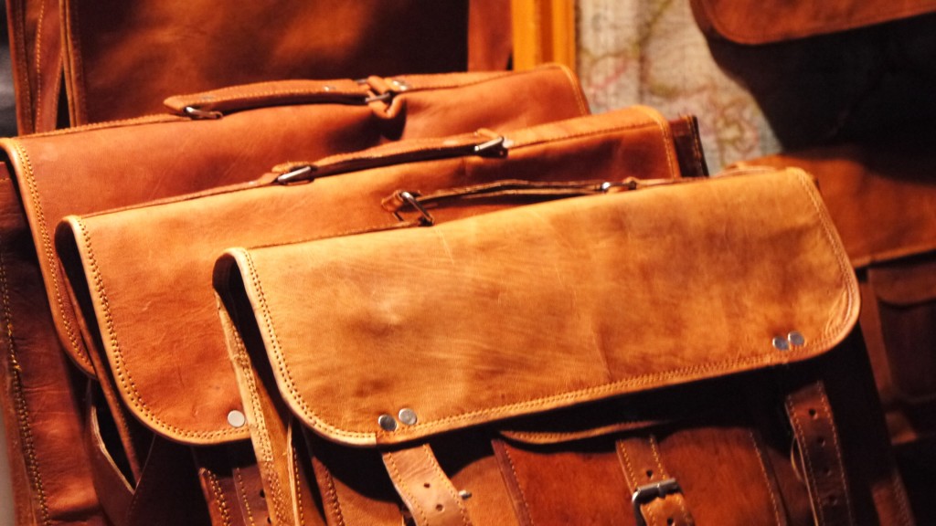 close up of satchels an afternoon at Winchester Christmas Market