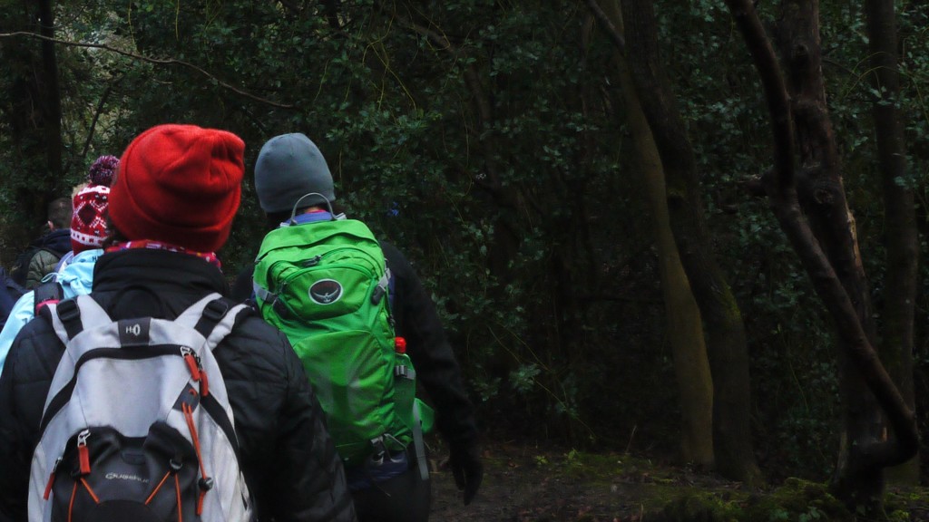 close up of walkers - Boxhill hike weekend challenge 