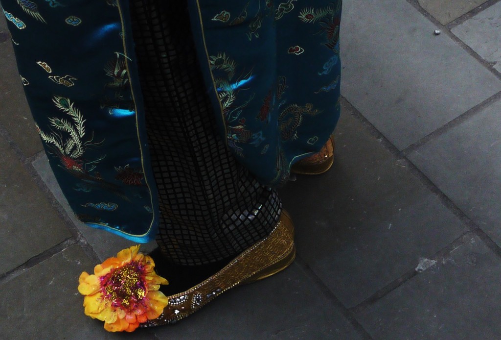 close up of shoes at Chinese New Year celebrations