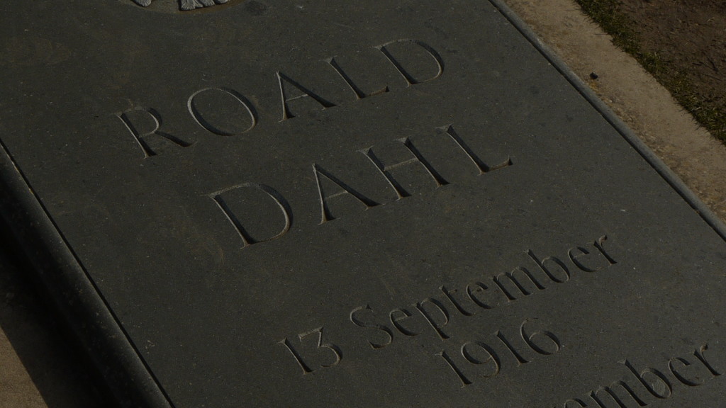 Roald Dahl's gravestone in Buckinghamshire 