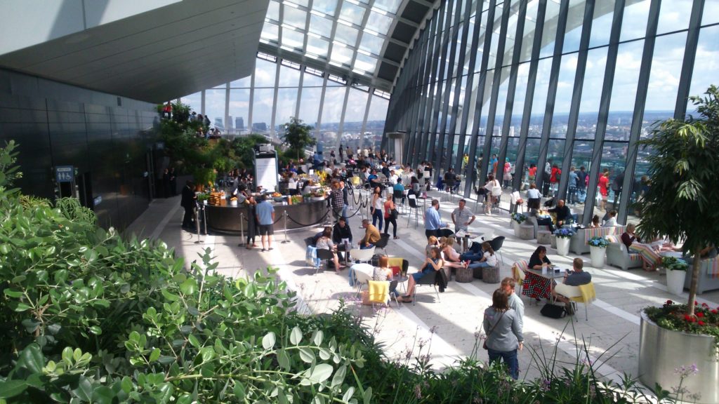 close up of the Sky Garden, 20 Fenchurch Street 