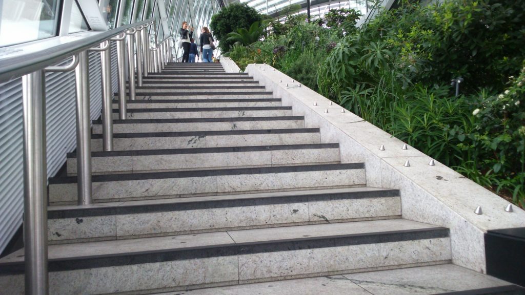 stairs in the Sky Garden 