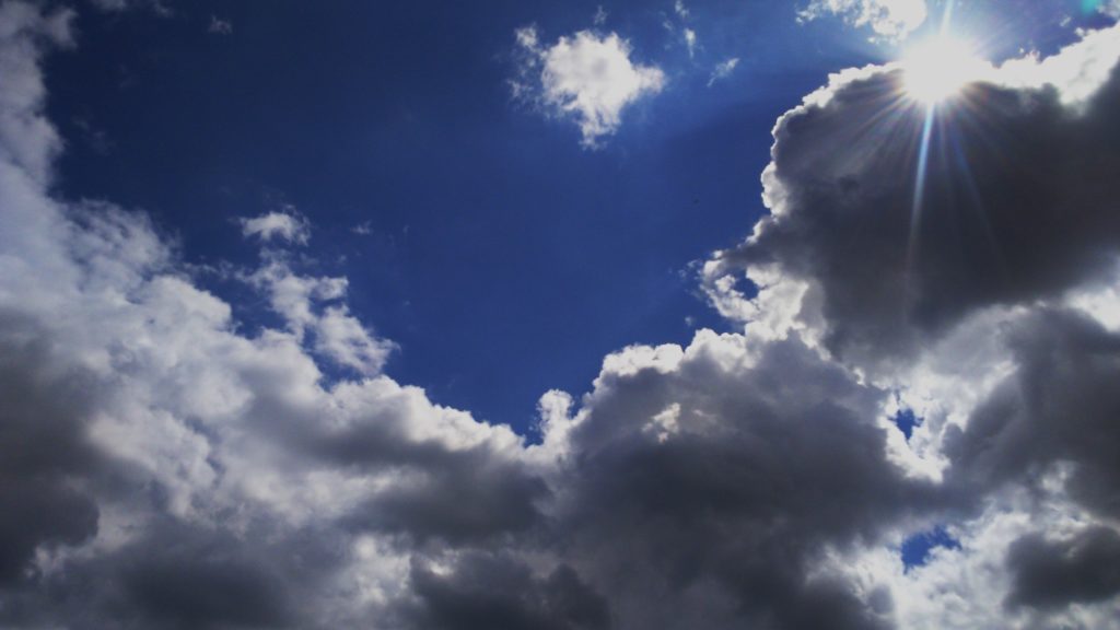 cloud in the sky during a visit to Kew Gardens 