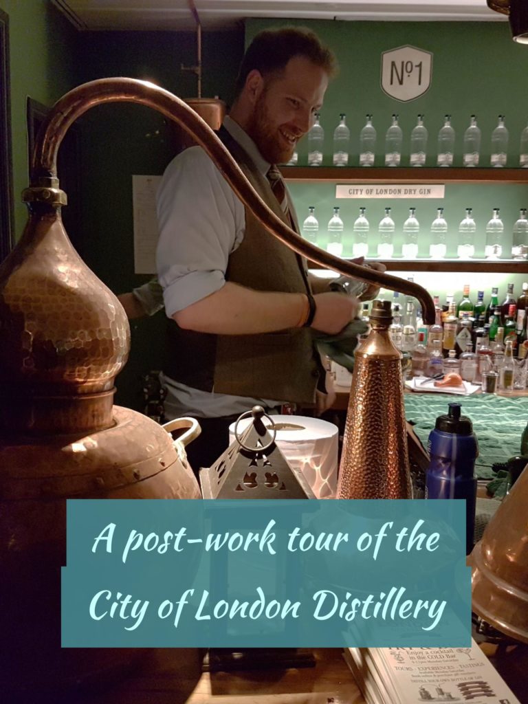 the bar at the City of London distillery 