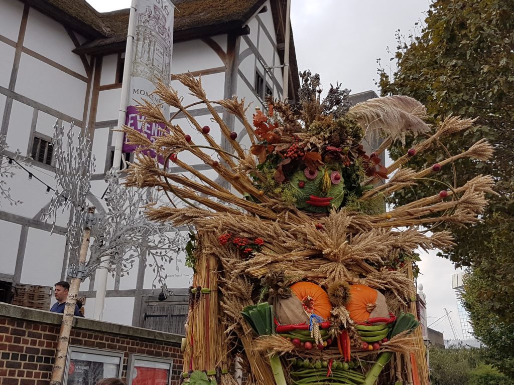 Corn Queene effigy at the October Plenty autumn harvest festival 