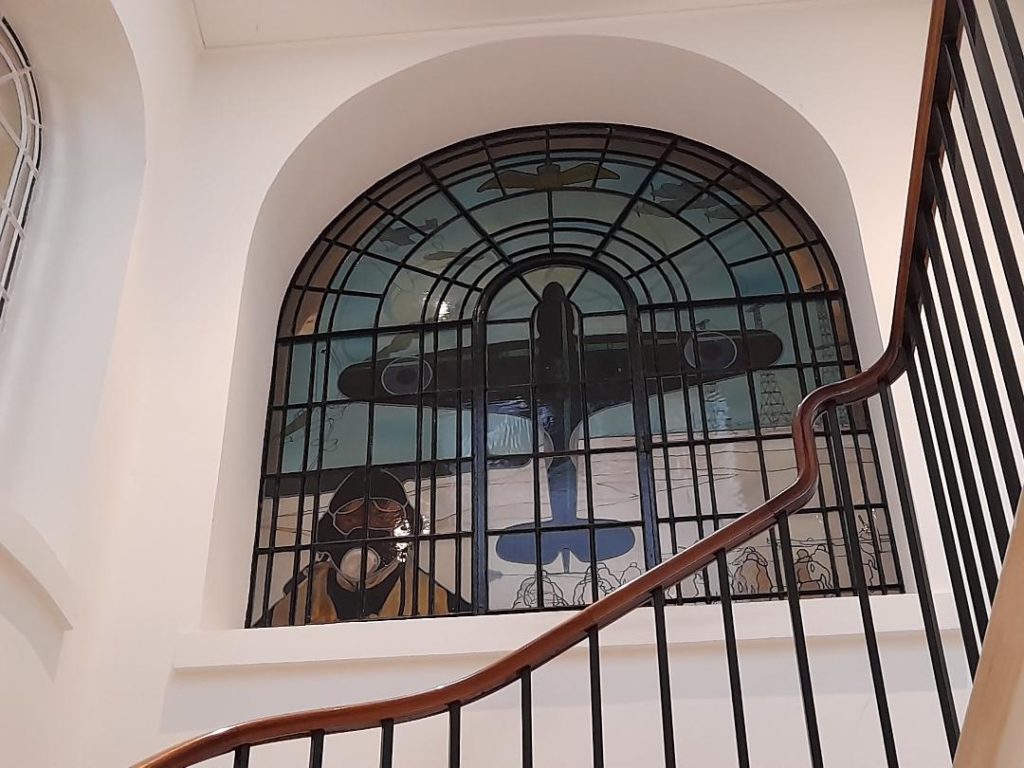 Stained glass window at RAF Bentley Priory