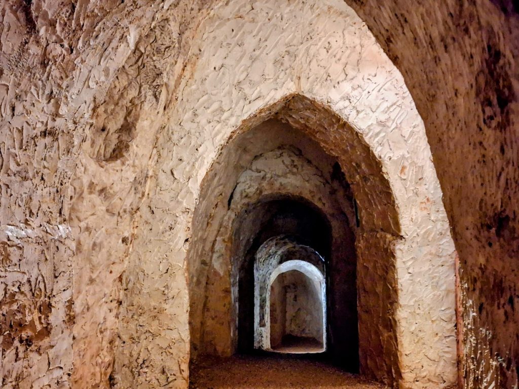 vaulted entrance to the hellfire caves