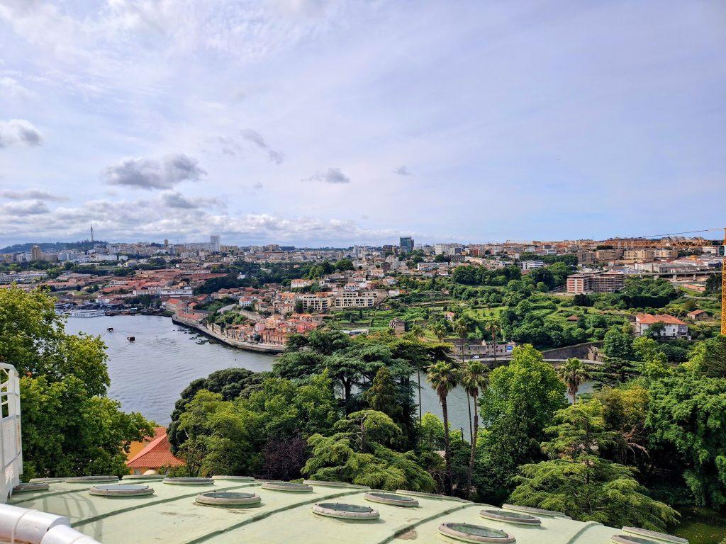 view from the rooftop of the Super Bock arena in the jardins de Palacio de Cristal